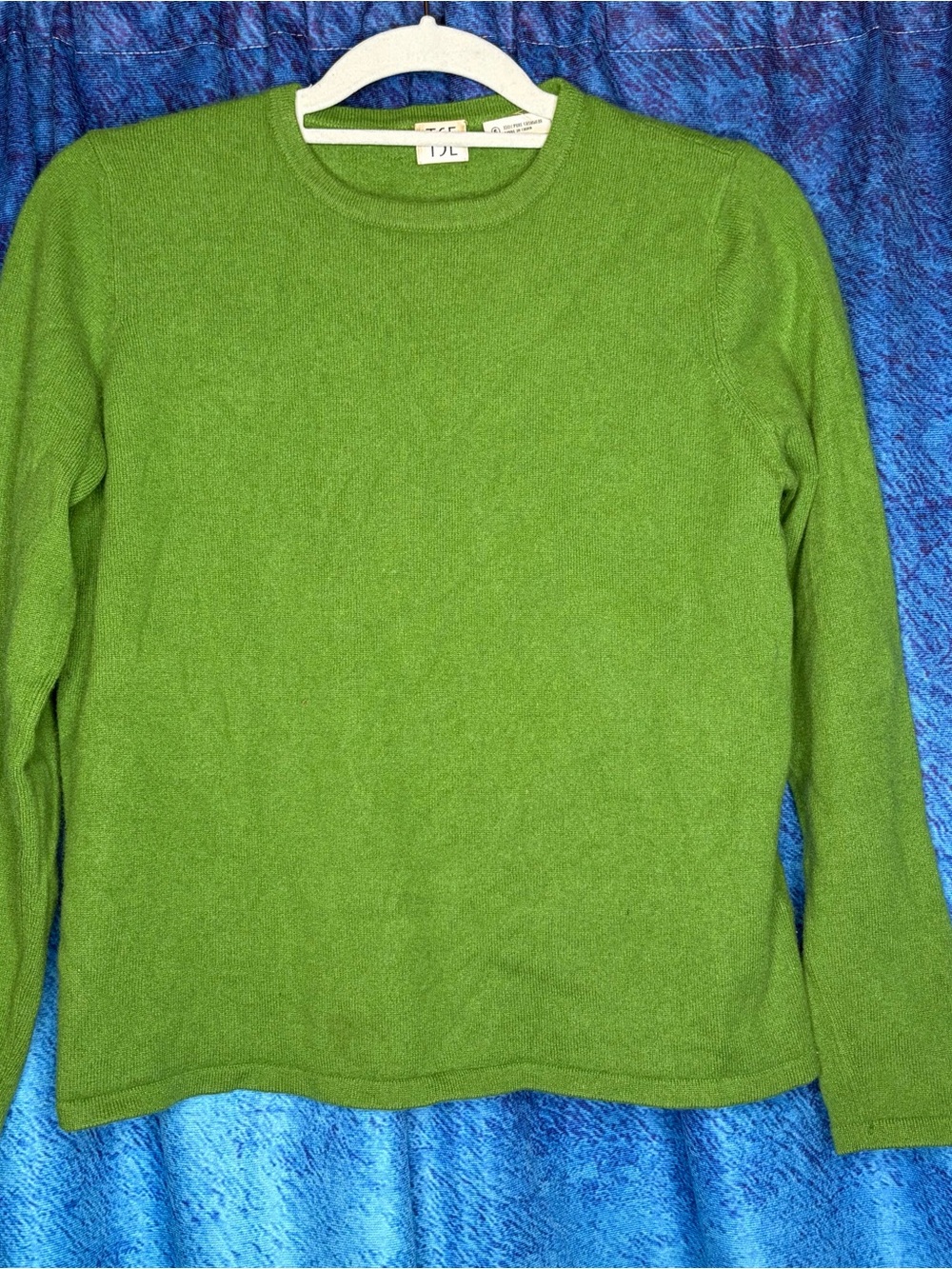 TSE Bright Lime Green Crewneck Sweater